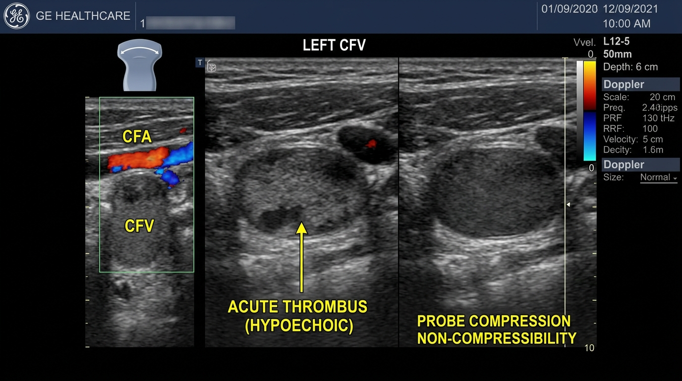 Duplex Doppler Ultrasound of Deep Vein Thrombosis