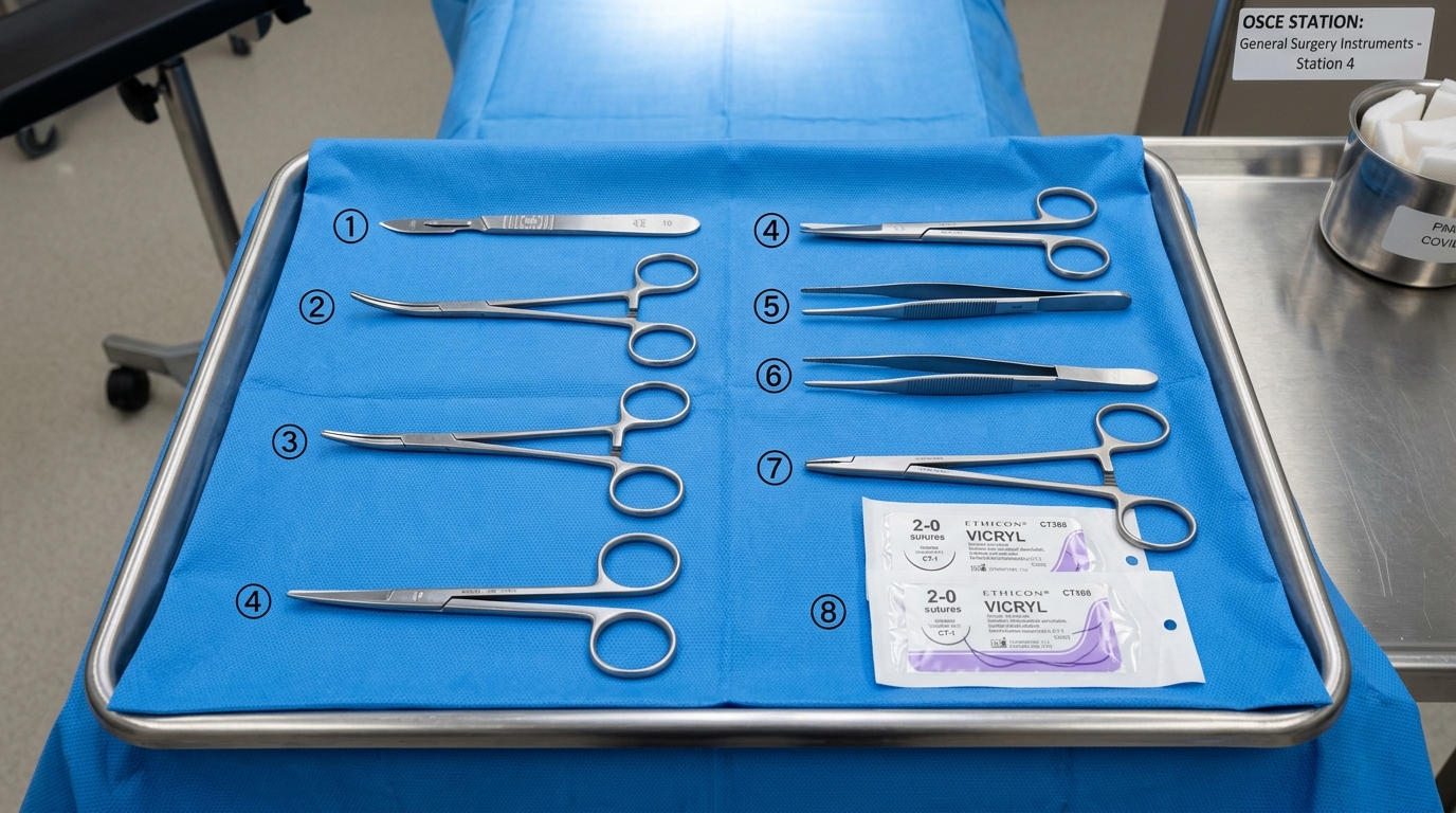 OSCE Surgical Instruments Tray
