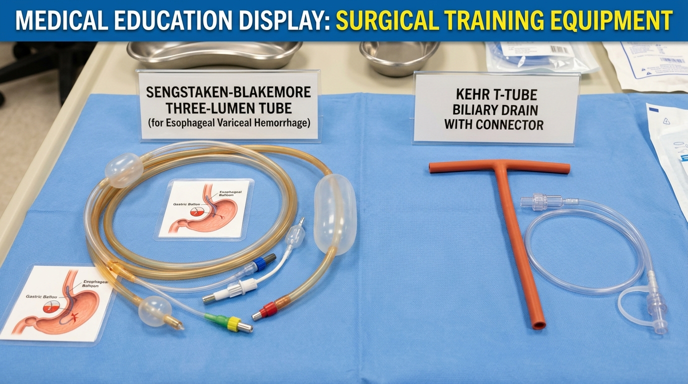 Sengstaken-Blakemore and Kehr T-Tube Display
