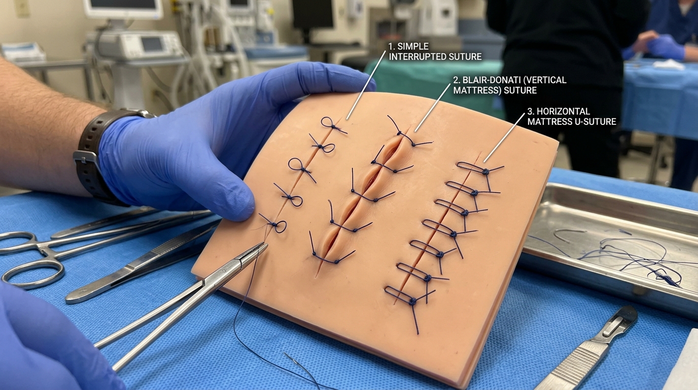 Surgical Suture Techniques Demonstration
